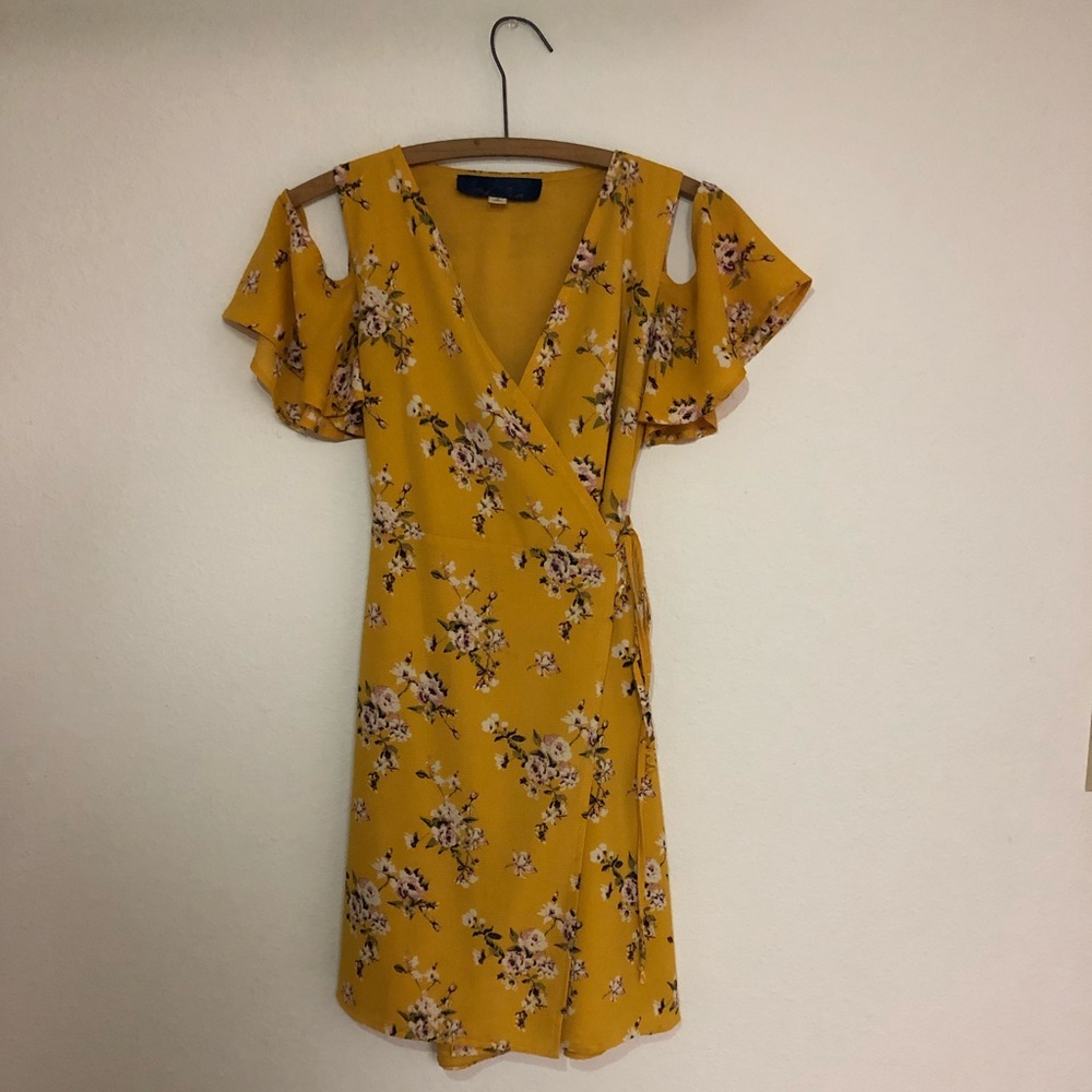 Cold Shoulder Summer Wrap Dress
